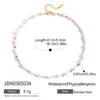 European American Luxury High-End Stainless Steel Necklace for Women Zircon Titanium Steel Collarbone Fashion Pendant Necklaces