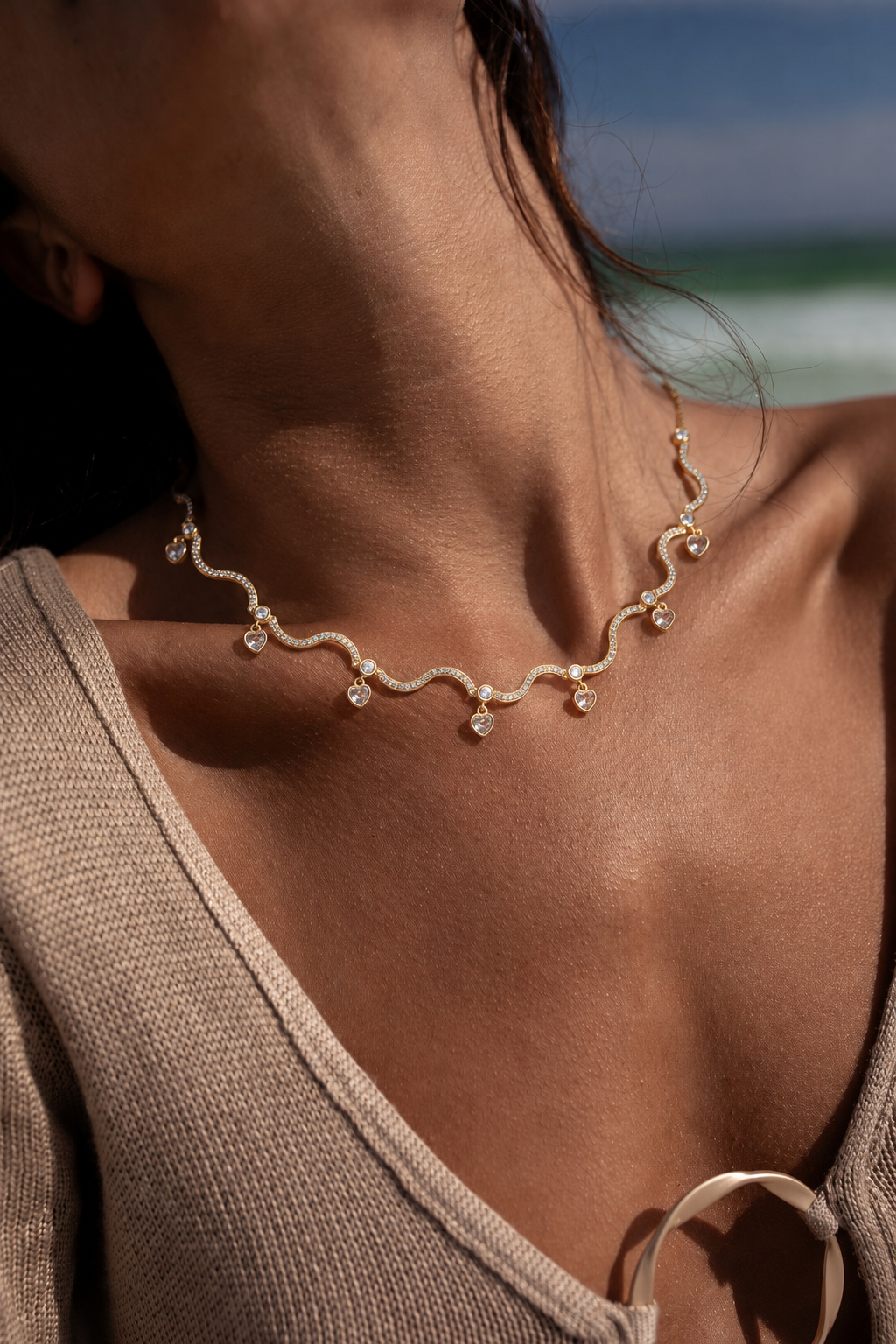 Ripple Charm Necklace