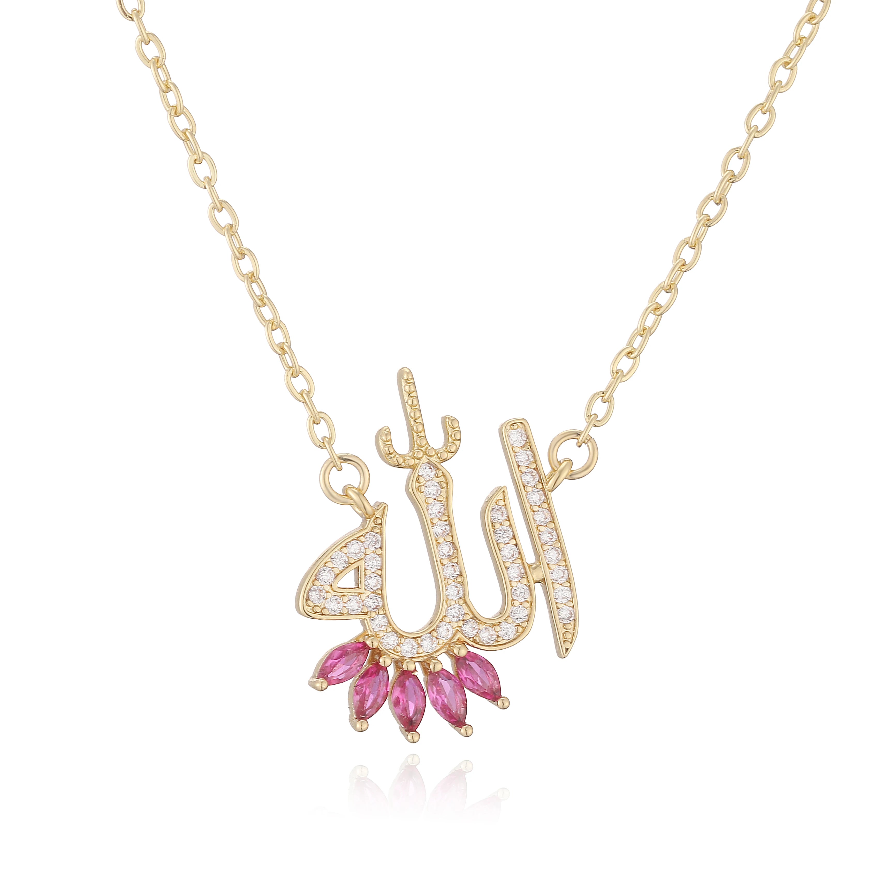 HECHENG,Sweet and Cute Dinosaur-Shaped Zirconia Arabian Letter Charm Pendant Necklace with Collarbone Chain Body Jewelry 1 Piece