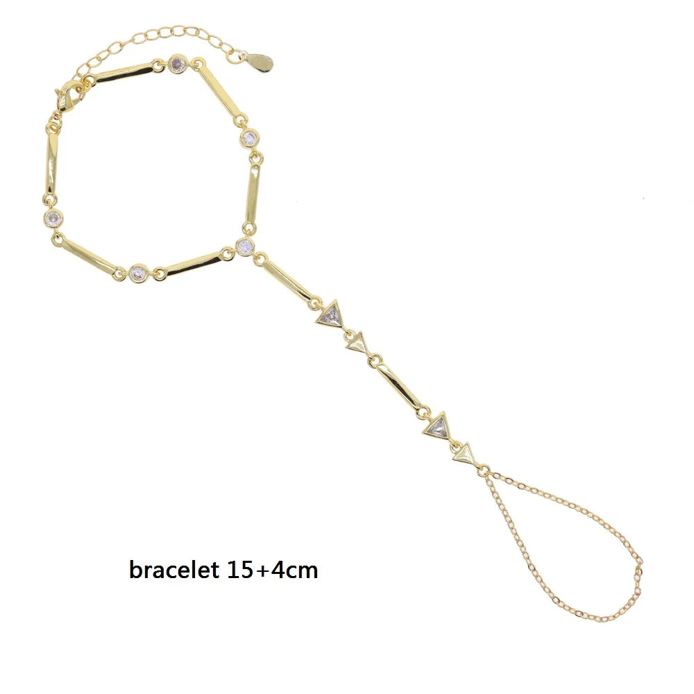 Geometric Bar Tear Drop Cubic Zirconia CZ Link Chain Long Y Lariat Sexy Women Fashion Necklace 2026 New Arrived