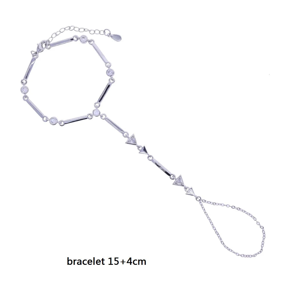 Geometric Bar Tear Drop Cubic Zirconia CZ Link Chain Long Y Lariat Sexy Women Fashion Necklace 2026 New Arrived
