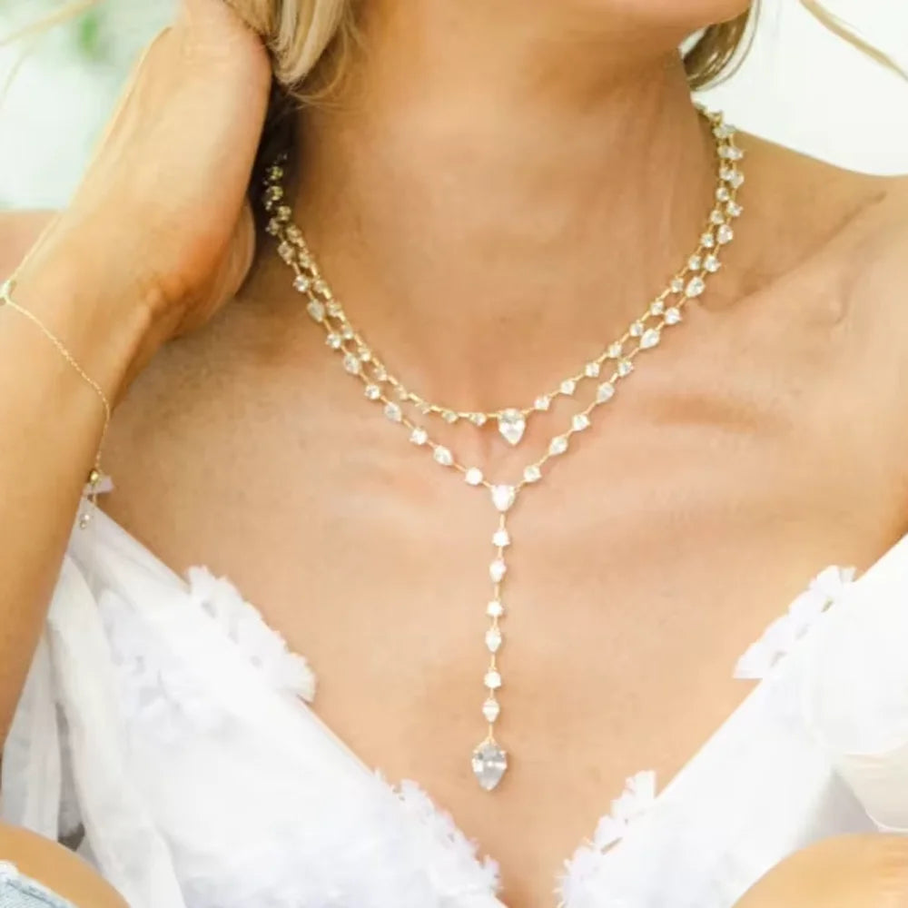 Velora Crystal Necklace Set