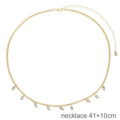 2026 Nnew Arrival Fashion Geometric Snake Chain Single 5A Drop Cubic Zirconia Flash Necklace Female Women Jewelry