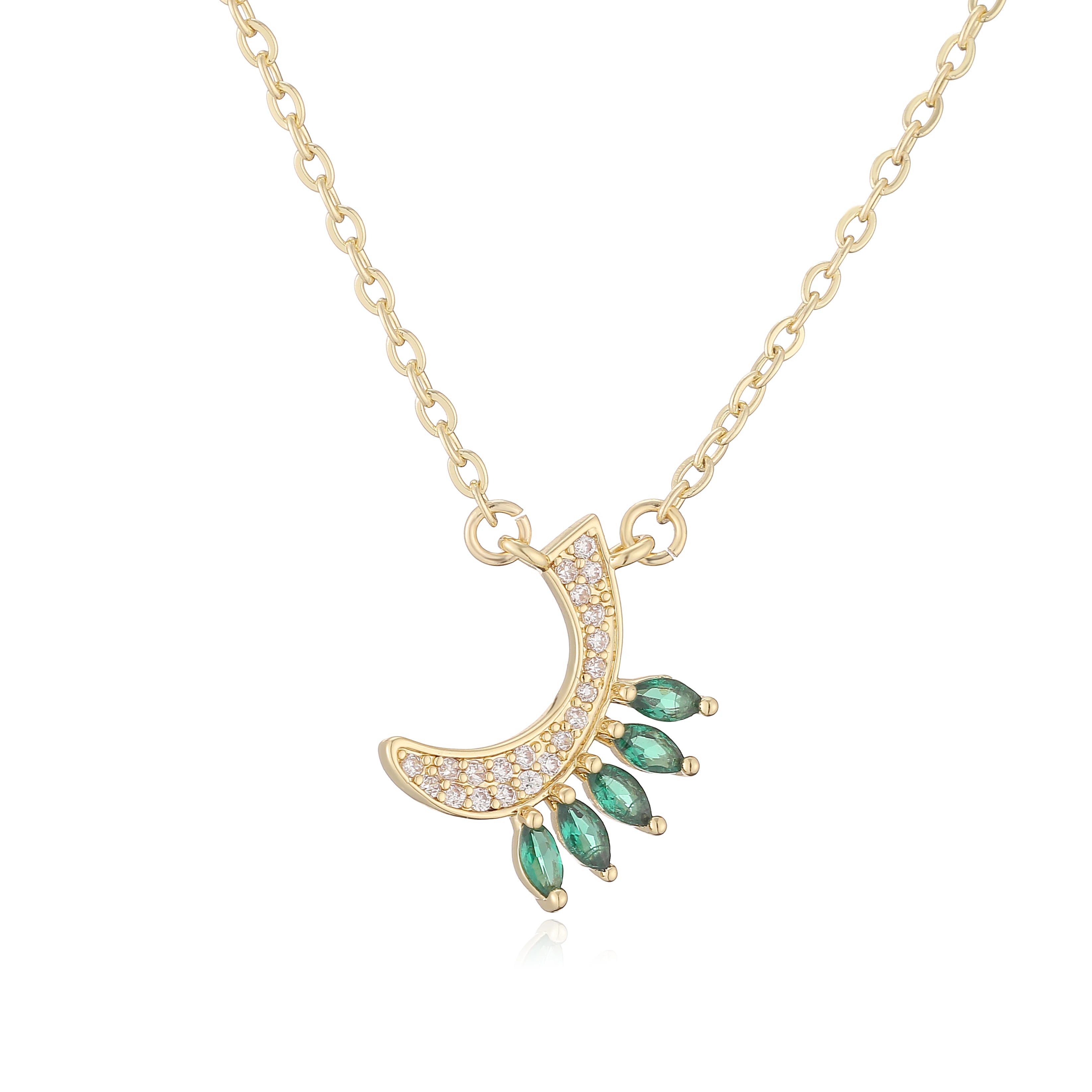 HECHENG,Sweet and Cute Dinosaur-Shaped Zirconia Arabian Letter Charm Pendant Necklace with Collarbone Chain Body Jewelry 1 Piece