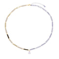 2025 NEW fashion two tone Round CZ Geometric Rectangle Bar Charm Tennis Chain Choker Necklace Women Jewelry