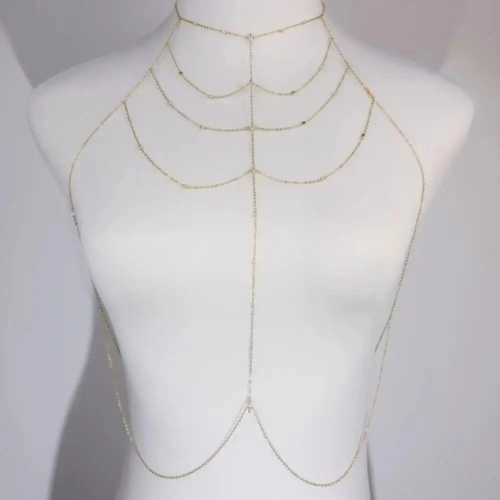 Geometric Bar Tear Drop Cubic Zirconia CZ Link Chain Long Y Lariat Sexy Women Fashion Necklace 2026 New Arrived