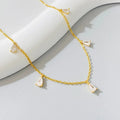 925 Sterling Silver Simple Multicolor Water Drop Zircon Tassel Necklace For Women Anniversary Party High Quality Fine Jewelry