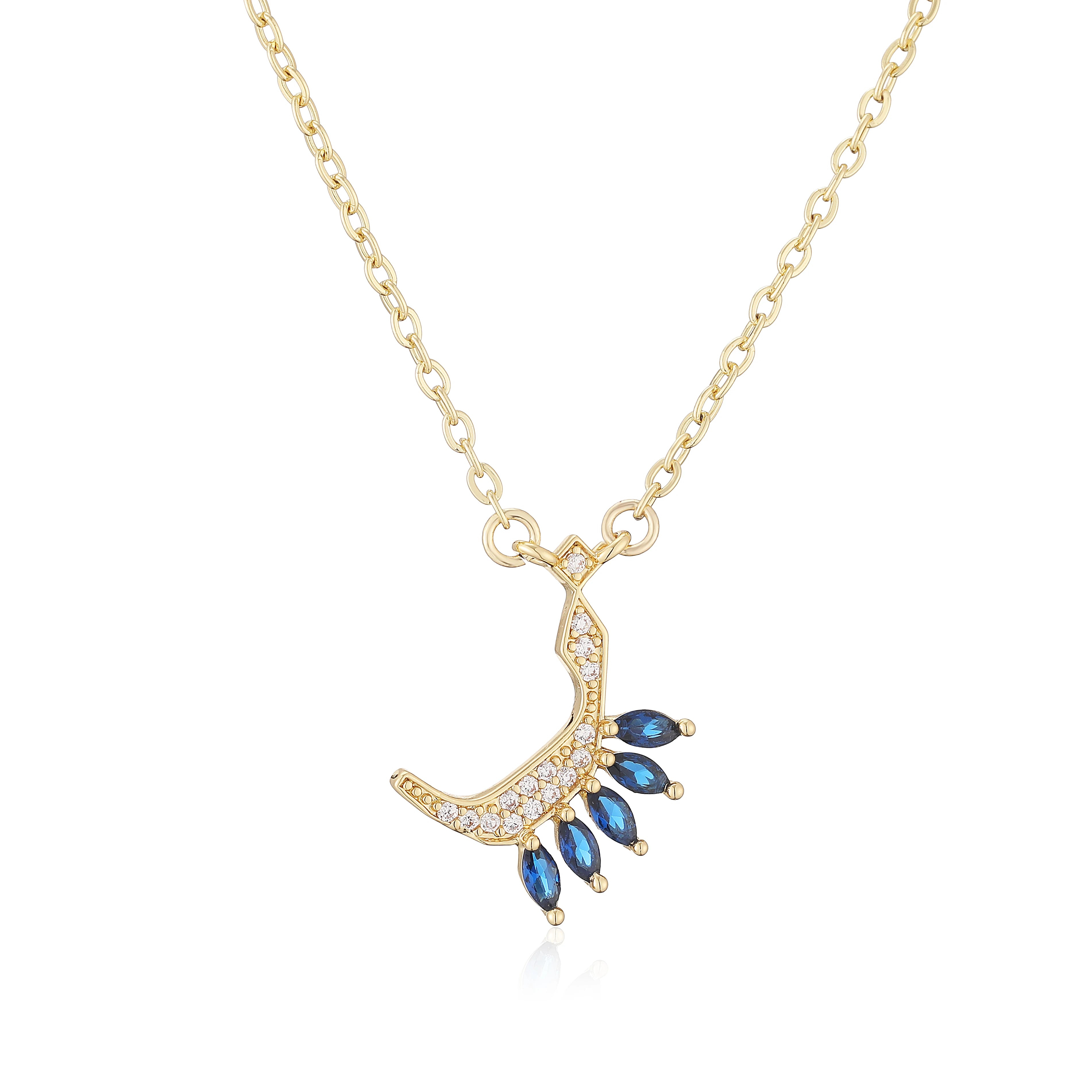 HECHENG,Sweet and Cute Dinosaur-Shaped Zirconia Arabian Letter Charm Pendant Necklace with Collarbone Chain Body Jewelry 1 Piece