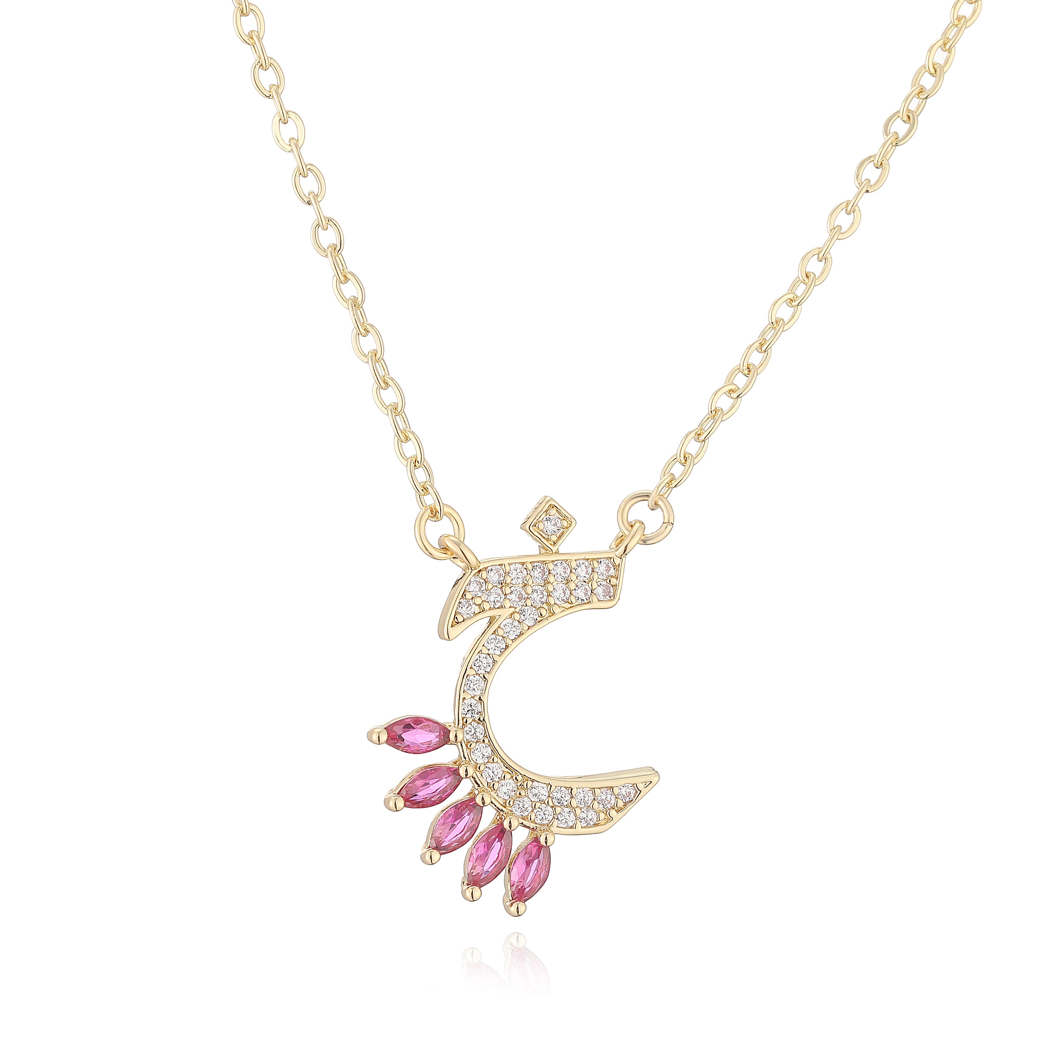 HECHENG,Sweet and Cute Dinosaur-Shaped Zirconia Arabian Letter Charm Pendant Necklace with Collarbone Chain Body Jewelry 1 Piece